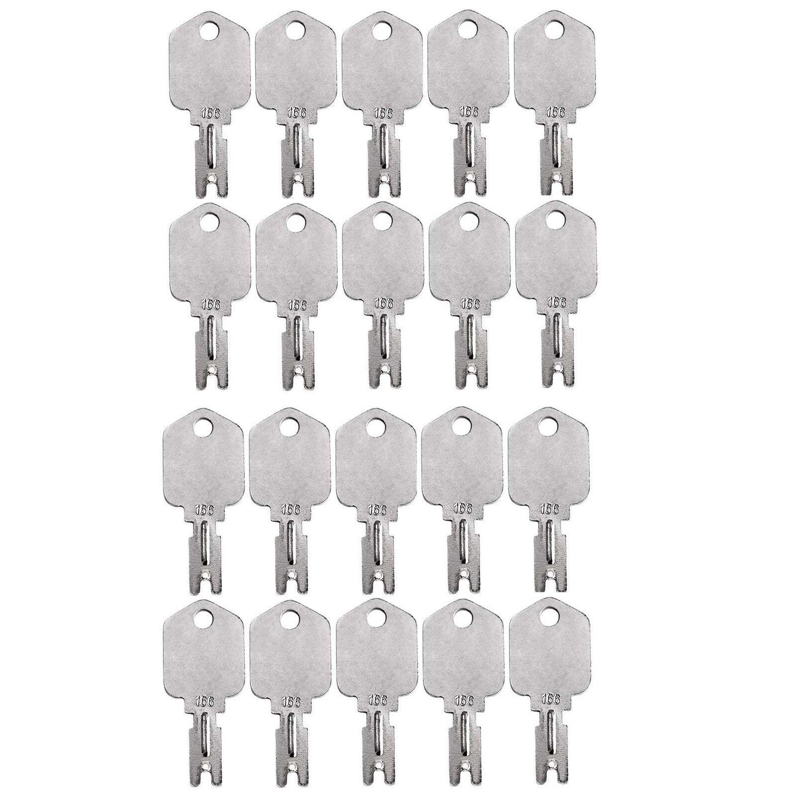 20PCS Ignition Key 166 186304 for Clark Crown Gradall Gehl Hyster Komatsu Yale