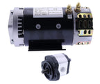 24V Electric Motor 40844GT w/ Hydraulic Pump 96193GT Compatible with Genie Lifts