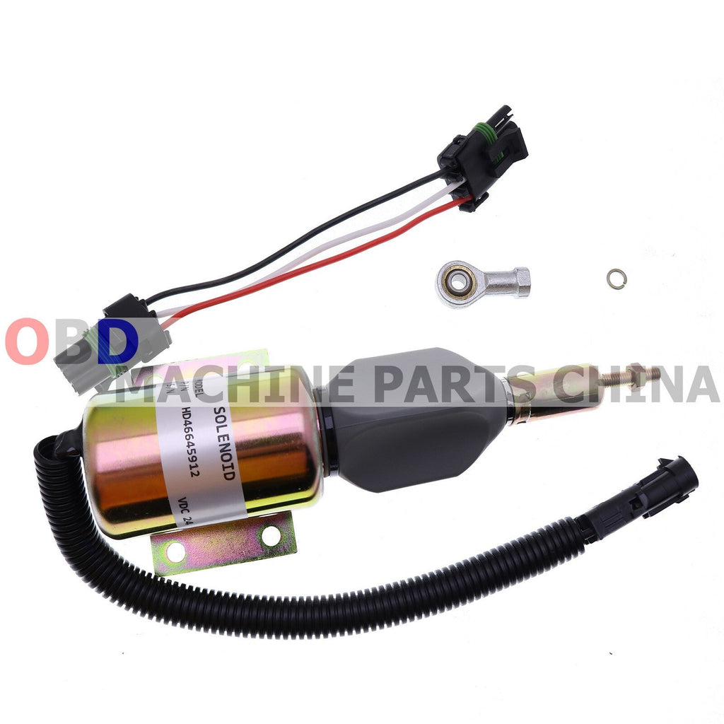 24V Fuel Shutdown Solenoid Valve For John Deere 624H 670C 670CH 672CH RE502474