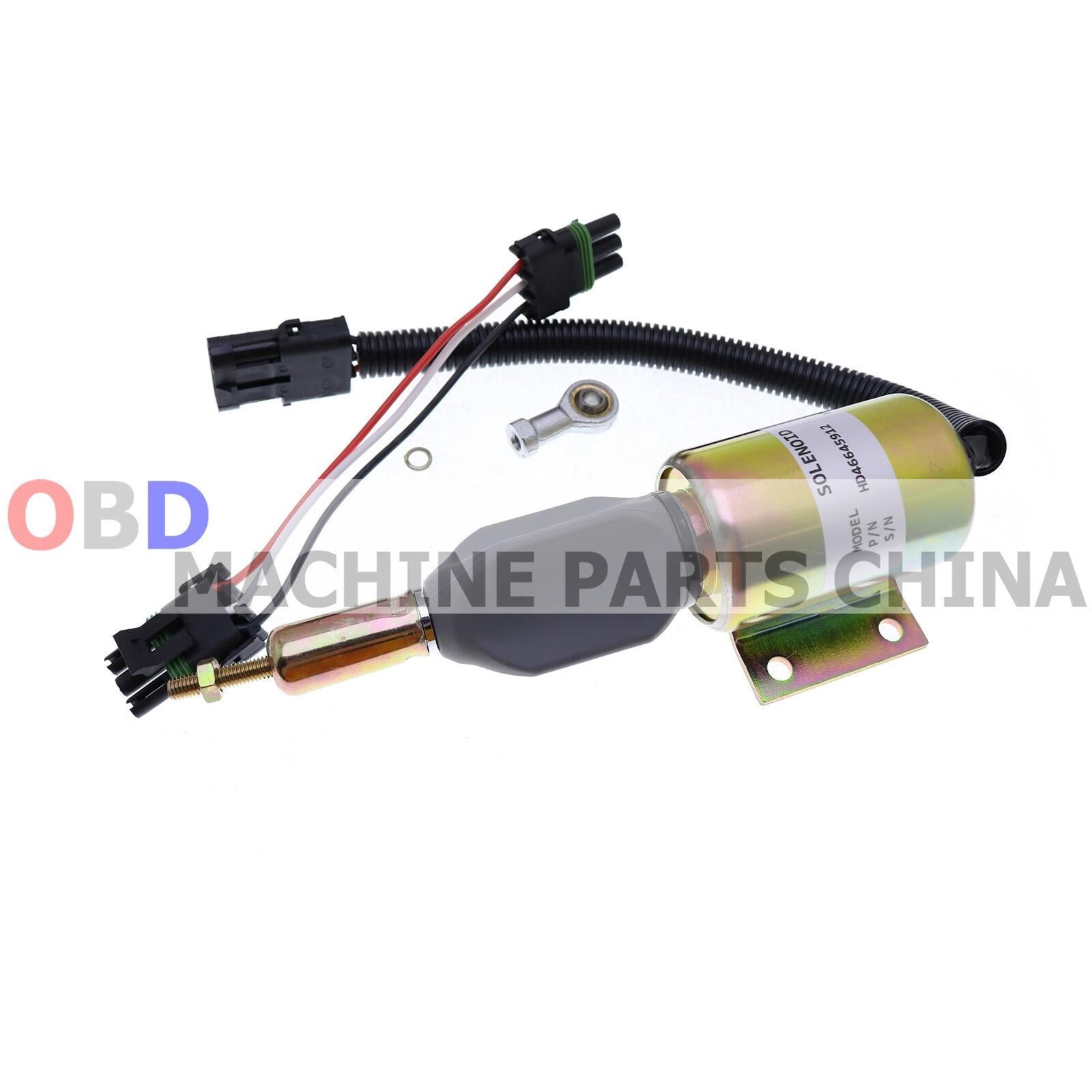24V Fuel Shutdown Solenoid Valve For John Deere 624H 670C 670CH 672CH RE502474