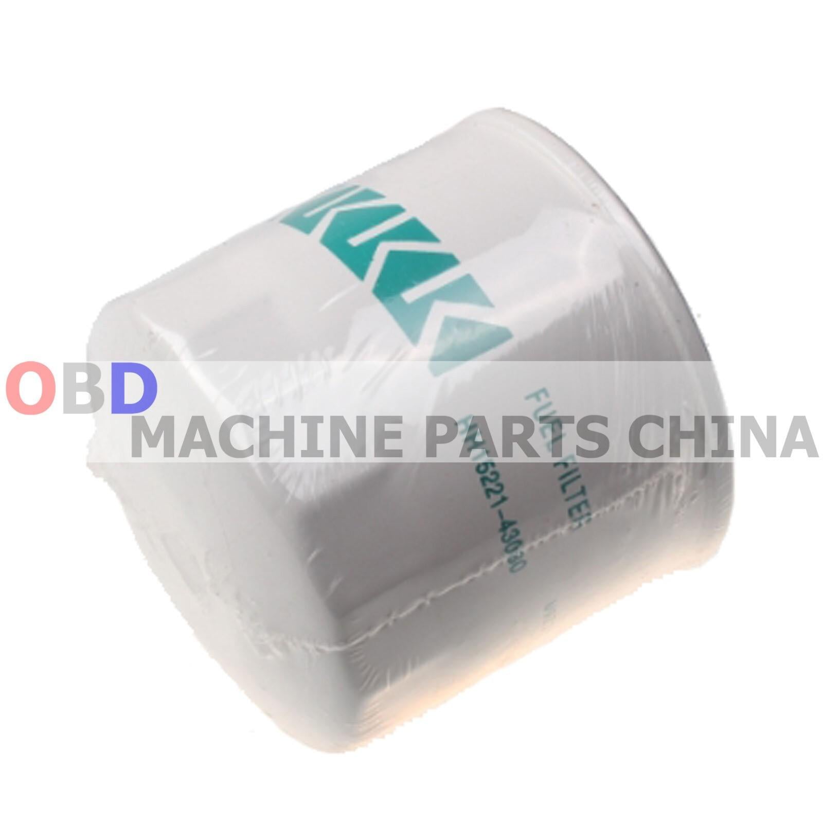 2PCS Fuel Filter 15221-43080 for Kubota SVL75 SVL90 SVL95-2S Skid Steers
