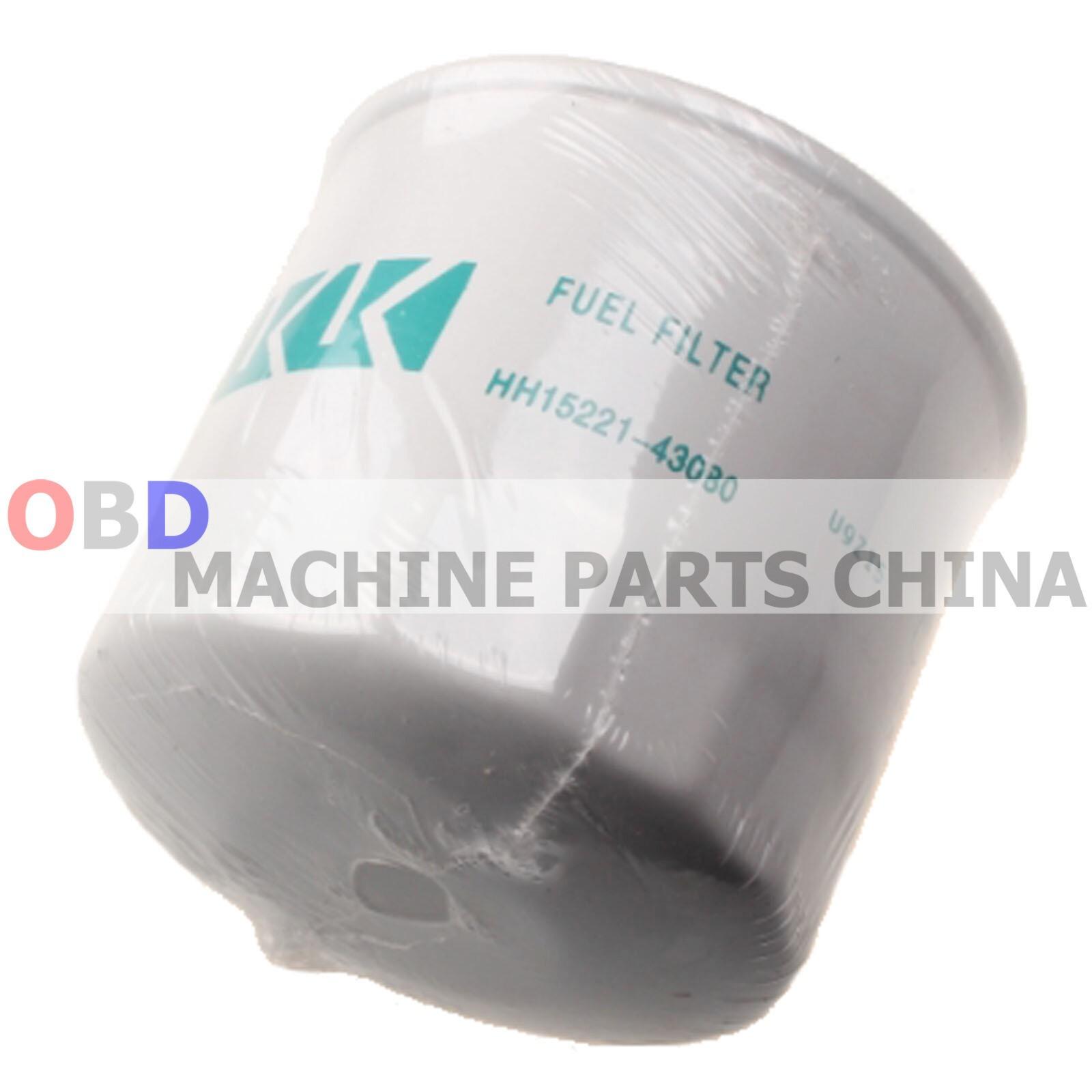 2PCS Fuel Filter 15221-43080 for Kubota SVL75 SVL90 SVL95-2S Skid Steers
