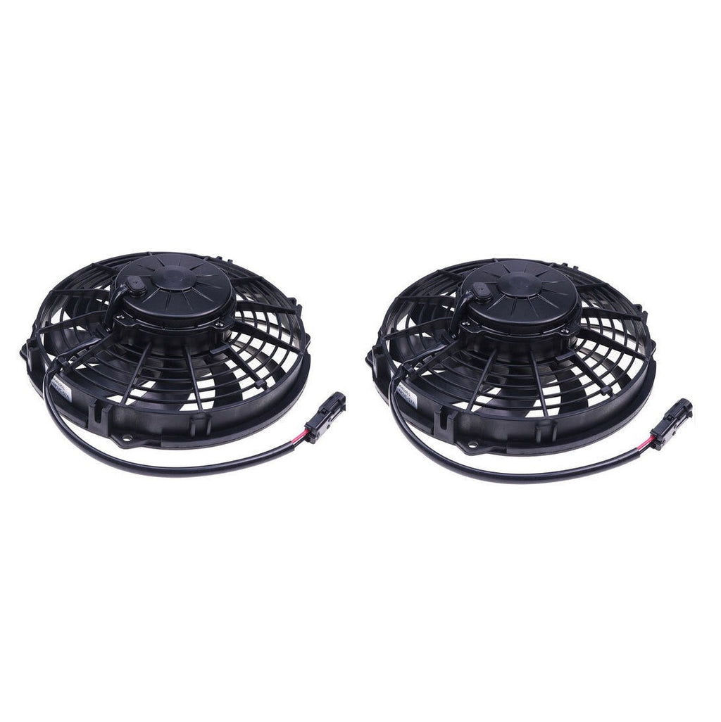 2PCS New Automotive 30100435 10" Low Profile Fan - Pull / Curved