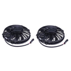 2PCS New Automotive 30100435 10" Low Profile Fan - Pull / Curved