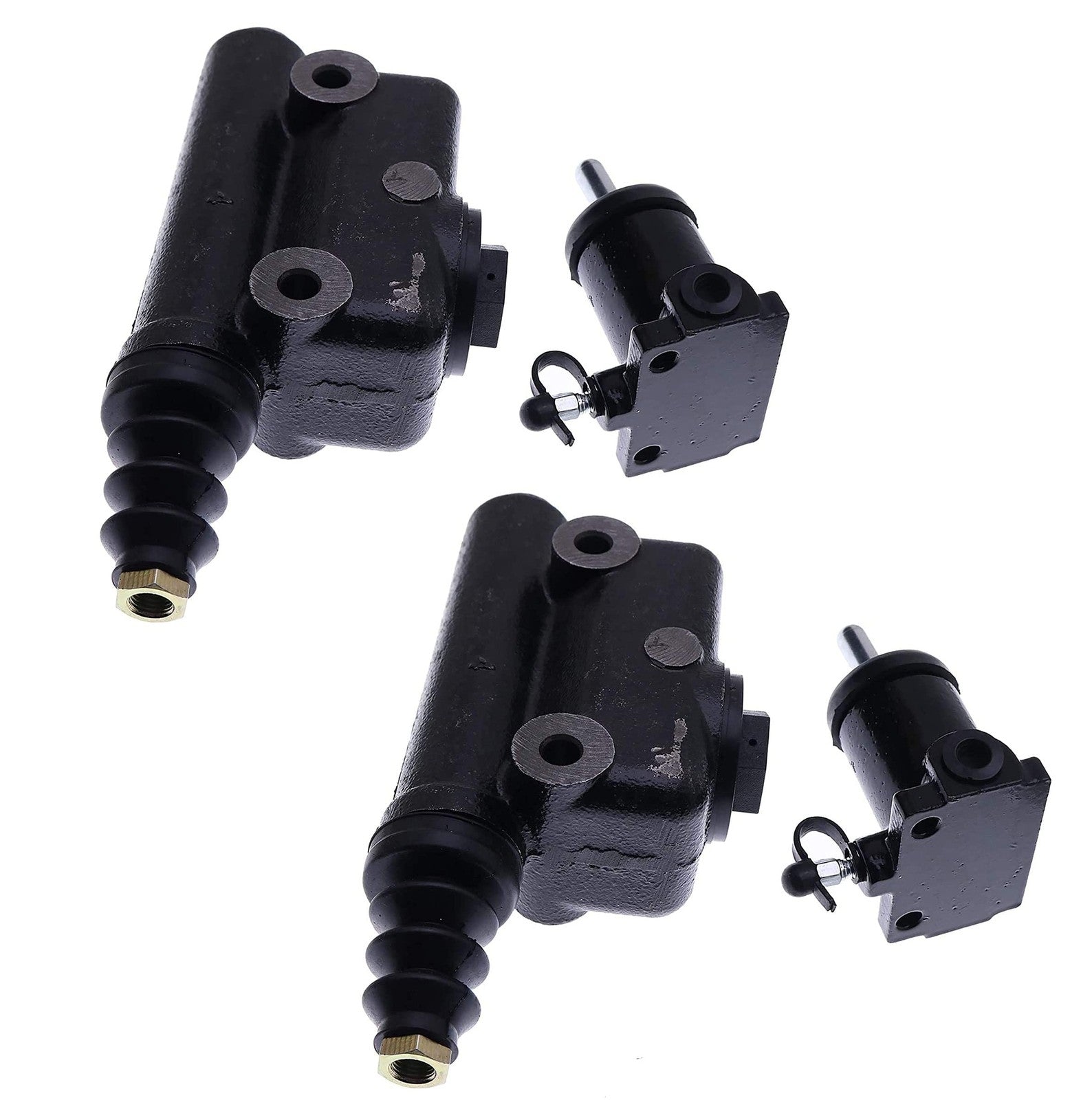 2pk Kit Brake Master & Slave Cylinder For Case Backhoe 480C 580C