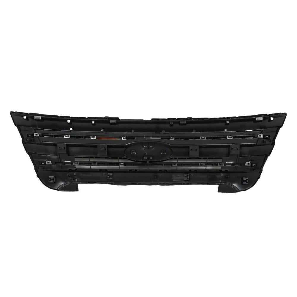 BB53-8200 Gloss Black Front Upper&Lower Grill Grille For 2011-2015 Ford Explorer