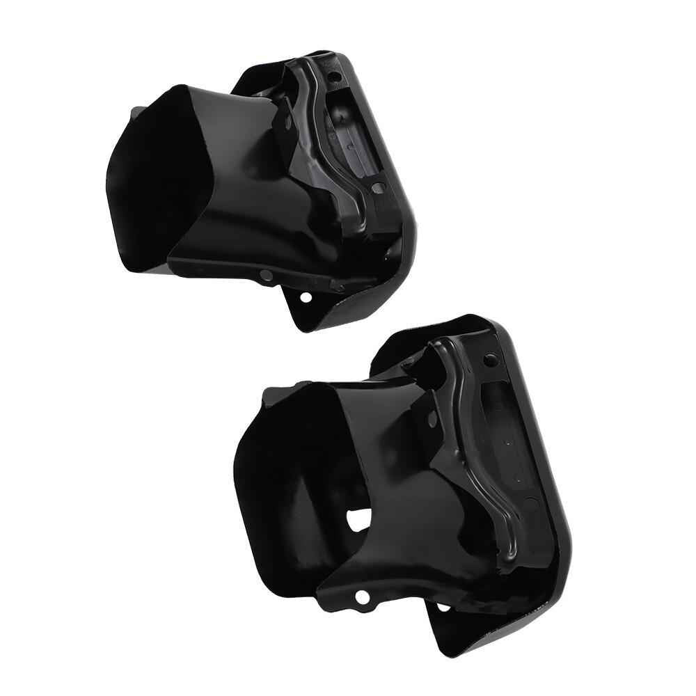 Exhaust Tips / Bezels Gloss Black For Chevy Silverado 1500 GMC Sierra 1500 19-23