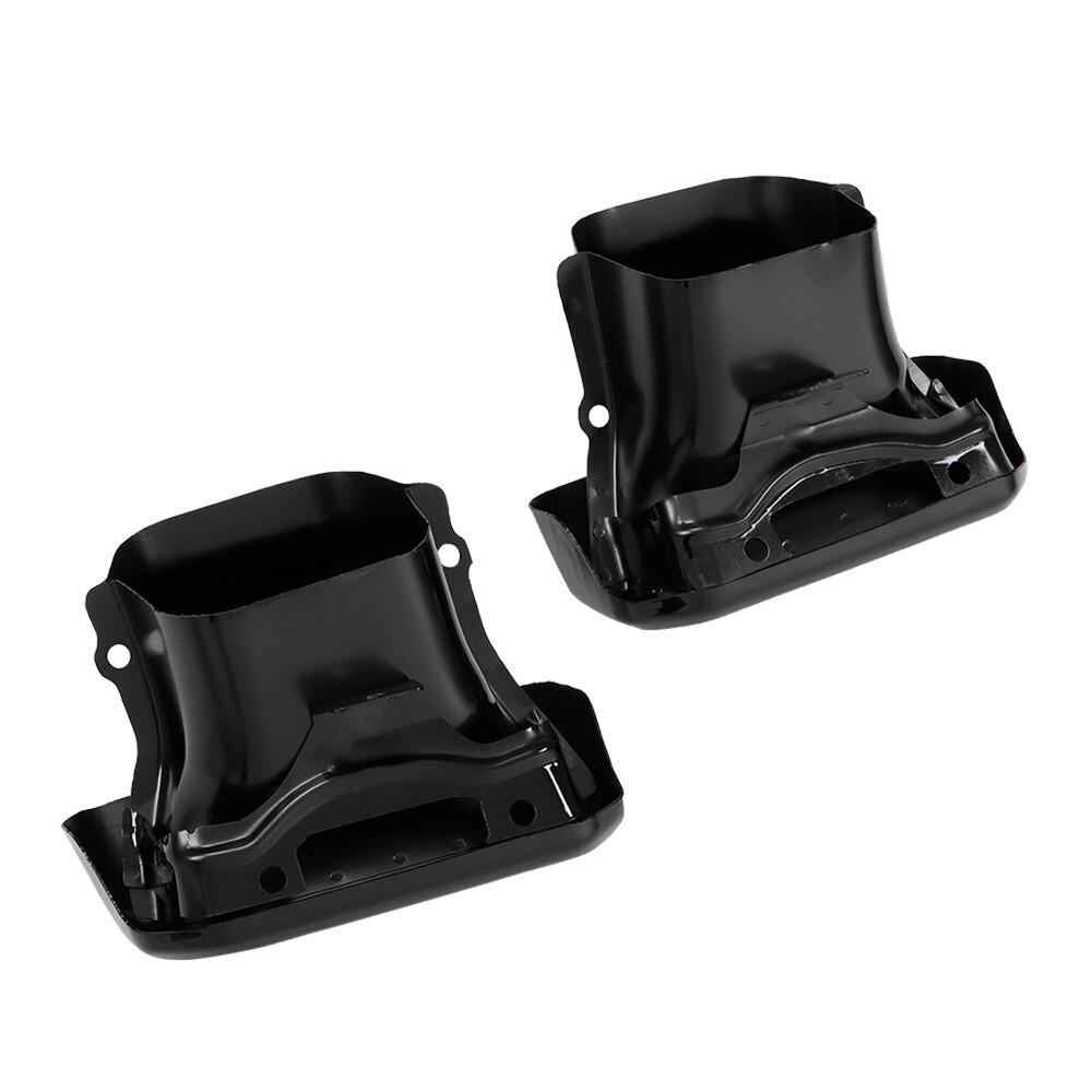 Exhaust Tips / Bezels Gloss Black For Chevy Silverado 1500 GMC Sierra 1500 19-23