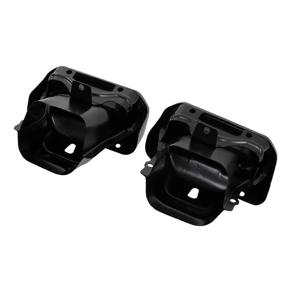 Exhaust Tips / Bezels Gloss Black For Chevy Silverado 1500 GMC Sierra 1500 19-23