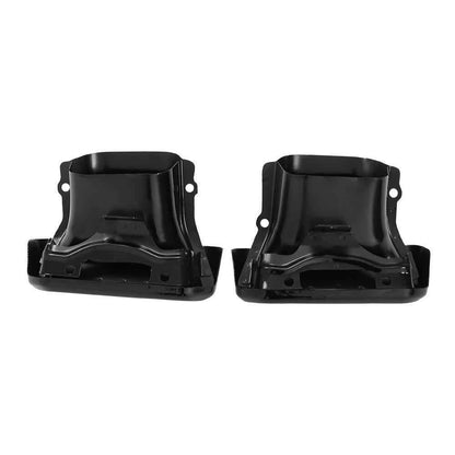 Exhaust Tips / Bezels Gloss Black For Chevy Silverado 1500 GMC Sierra 1500 19-23