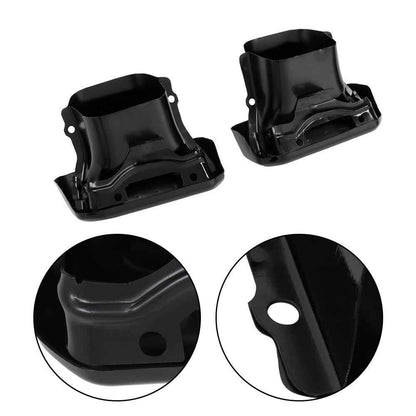 Exhaust Tips / Bezels Gloss Black For Chevy Silverado 1500 GMC Sierra 1500 19-23