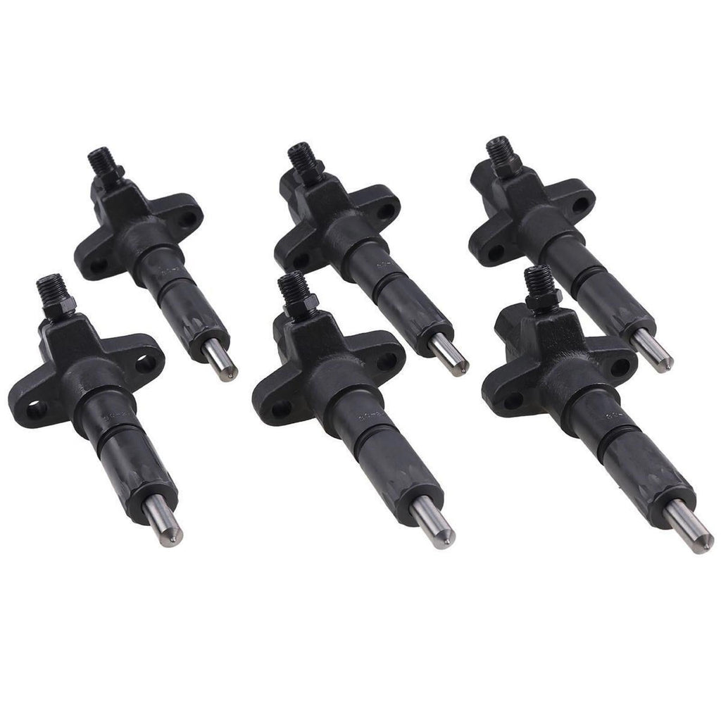 6X Fuel Injector 9430611425 1-15300250-2 for Isuzu 6BD1 Hitachi EX120-2 EX200-2