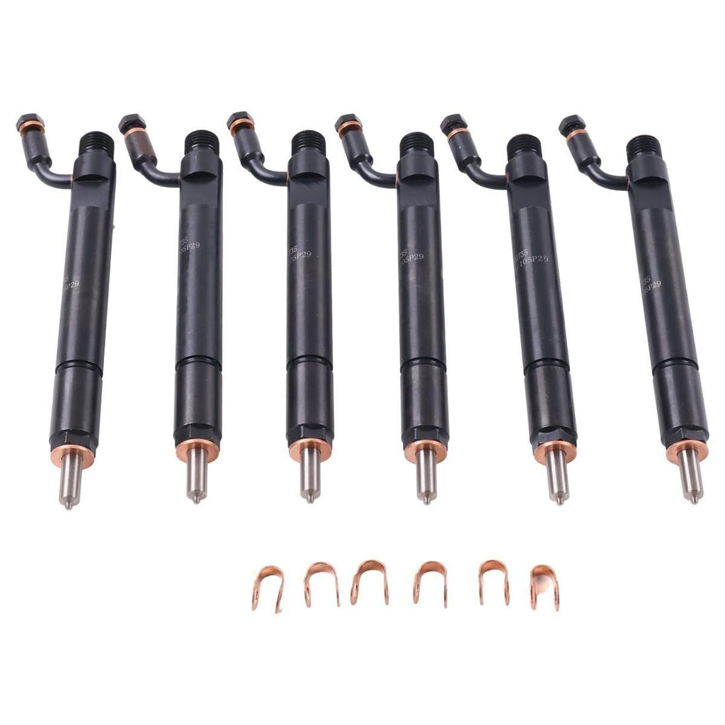 6X Fuel Injector 3931735 for Cummins 6CT Engine 8.3 Case 2388 255 0432191531