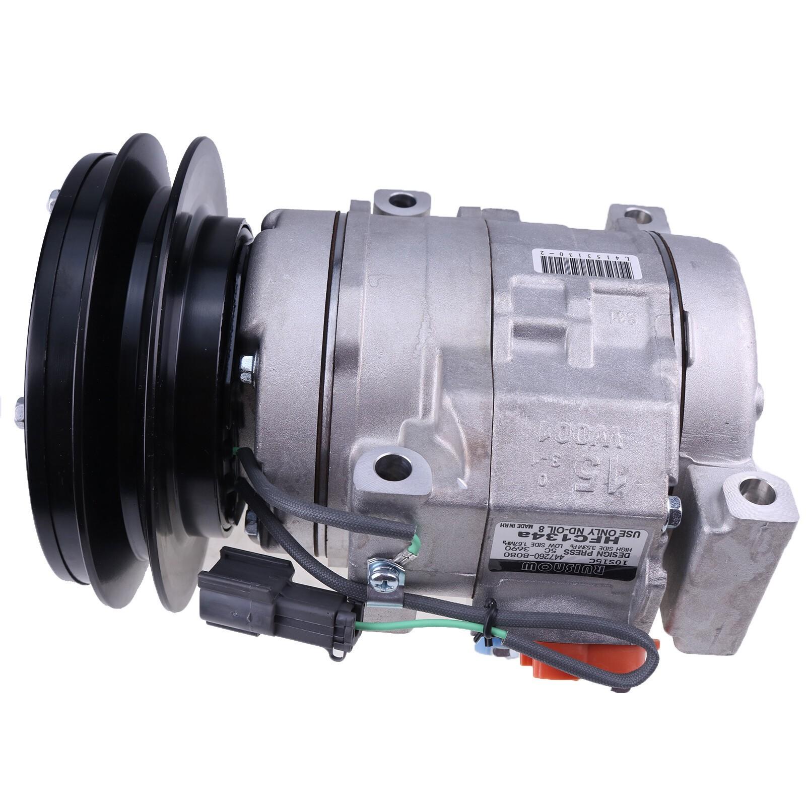 10S15C A/C Compressor 4431081 4436025 for John Deere 120C 160CLC Hitachi ZX110