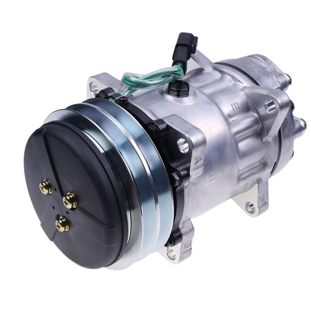 24V 2 Grooves SD7H15 A/C Compressor 8045 6035 for Volvo Wheel Loader Excavator
