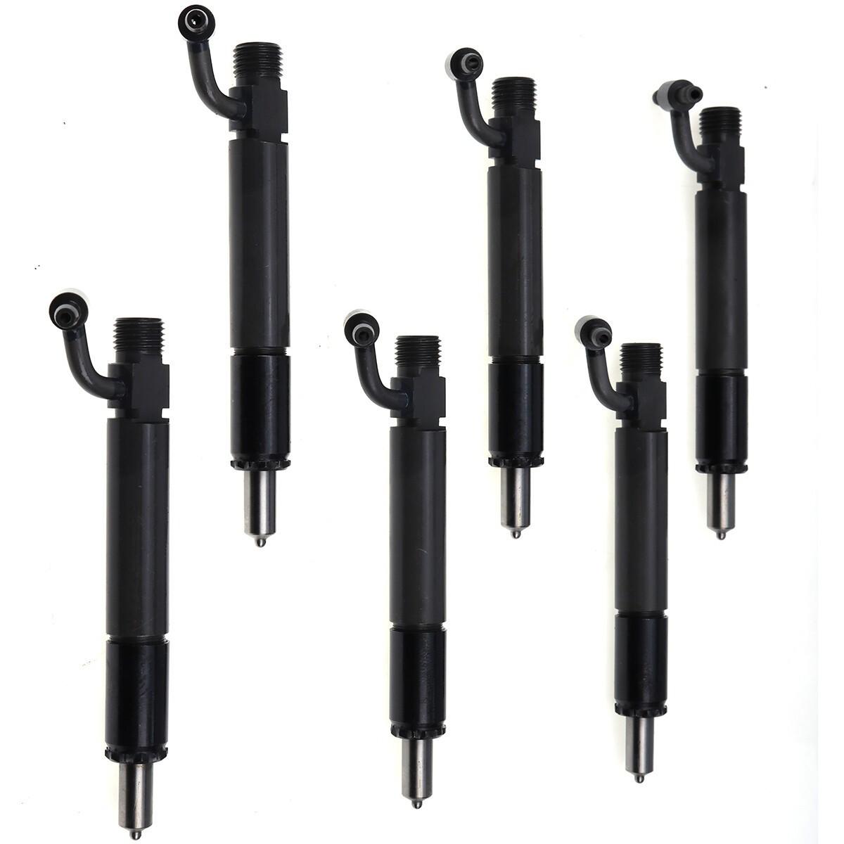 6X Fuel Injector 631571C91 675967C91 for Farmall 966 1066 1086 1466 1566 Case