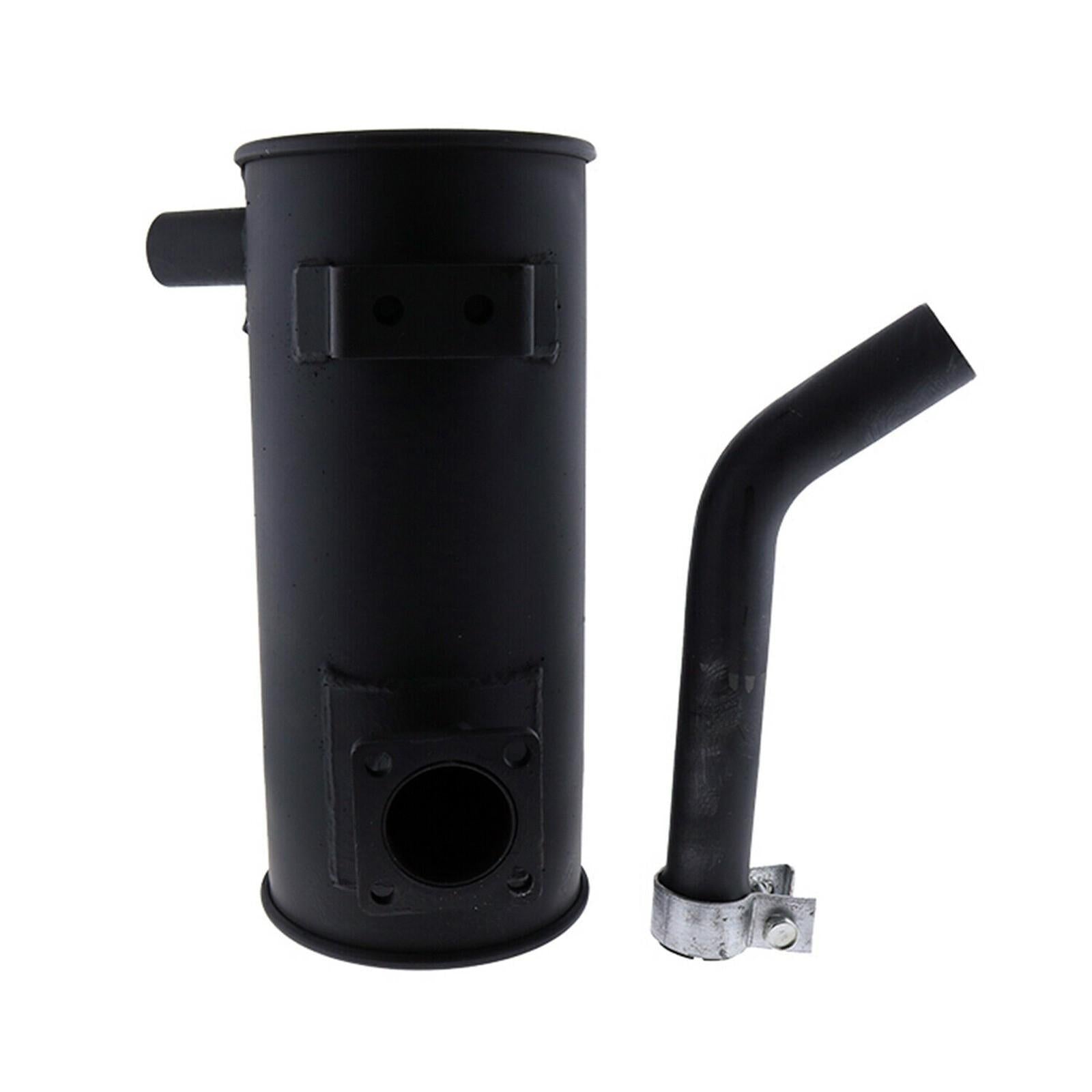 Muffler Silencer For Yanmar VIO75 Excavator 400mmH 170mmD Inlet 60mm Outlet 40mm