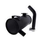 Muffler Silencer For Yanmar VIO75 Excavator 400mmH 170mmD Inlet 60mm Outlet 40mm