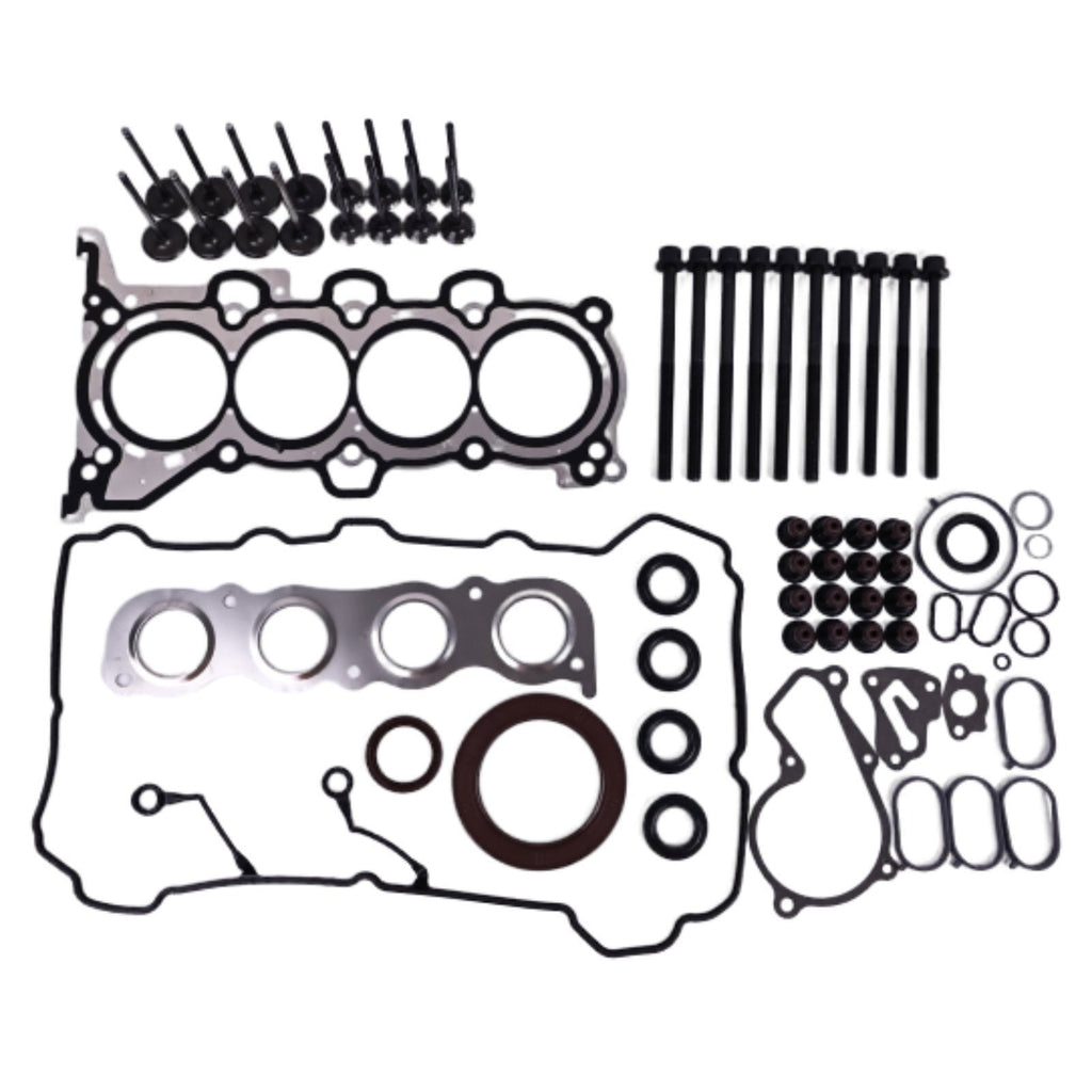 Head Gasket Set w/Bolts, Intake Exhaust Valves For 11-2016 Elantra Soul 1.8 2.0L