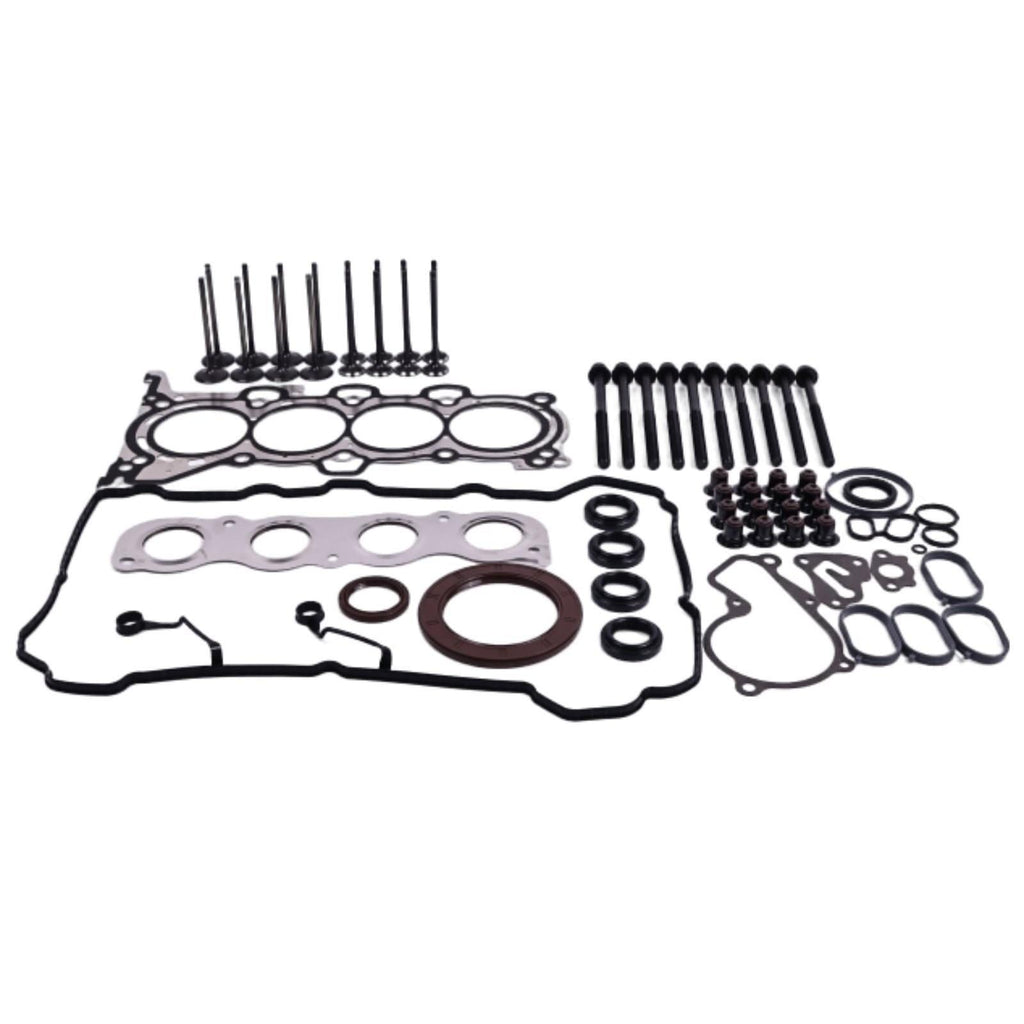 Head Gasket Set w/Bolts, Intake Exhaust Valves For 11-2016 Elantra Soul 1.8 2.0L