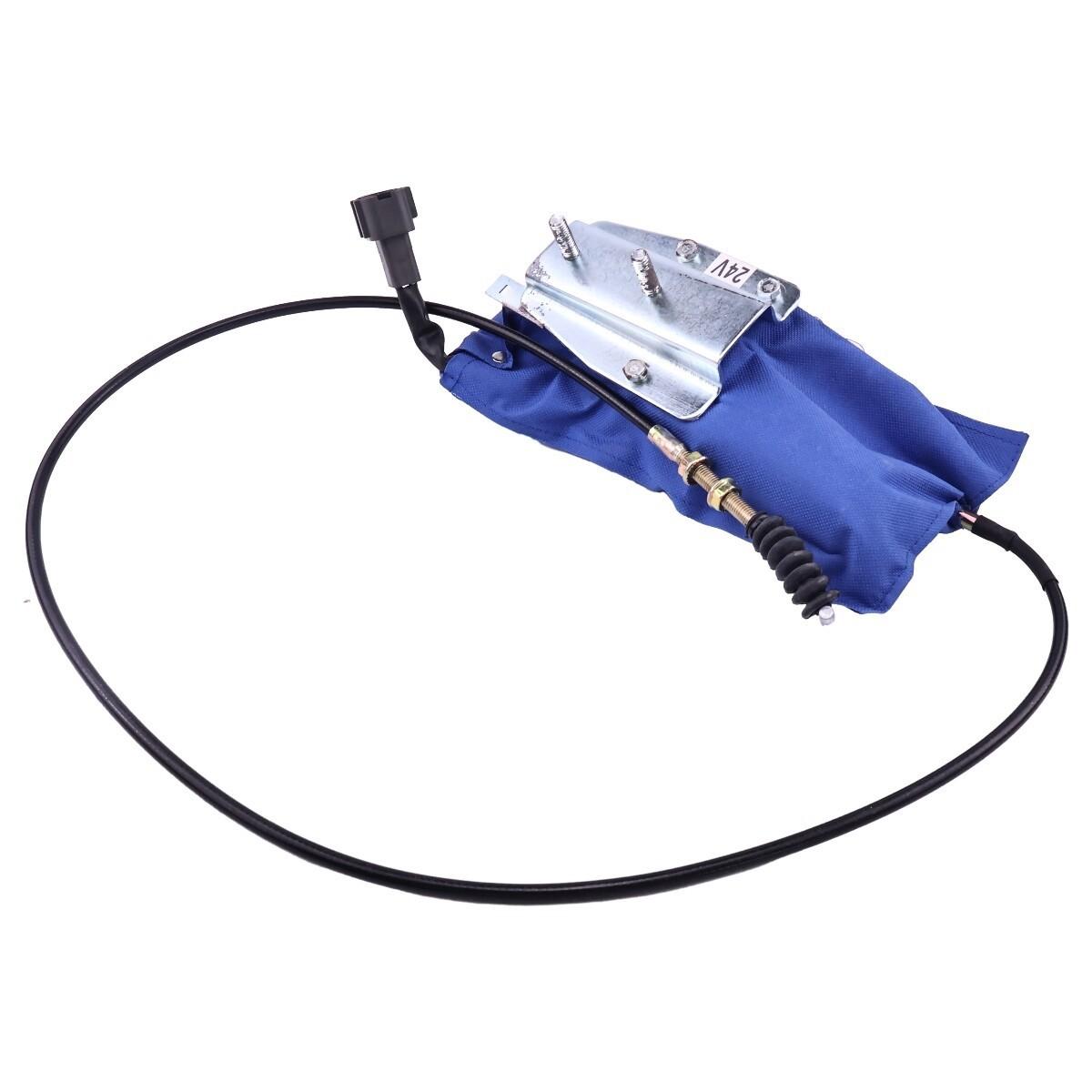 24V Stop Solenoid Stopper 1819002270 for Isuzu 4BG1 6BD1 Hitachi  EX200-2