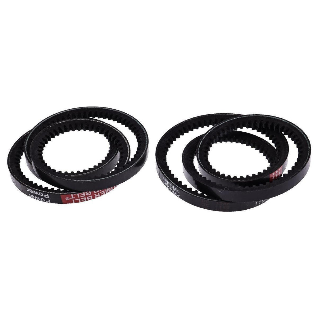 2X Alternator Belt 6686683 for Bobcat MT52 MT55 MT85 Mini Track Loader