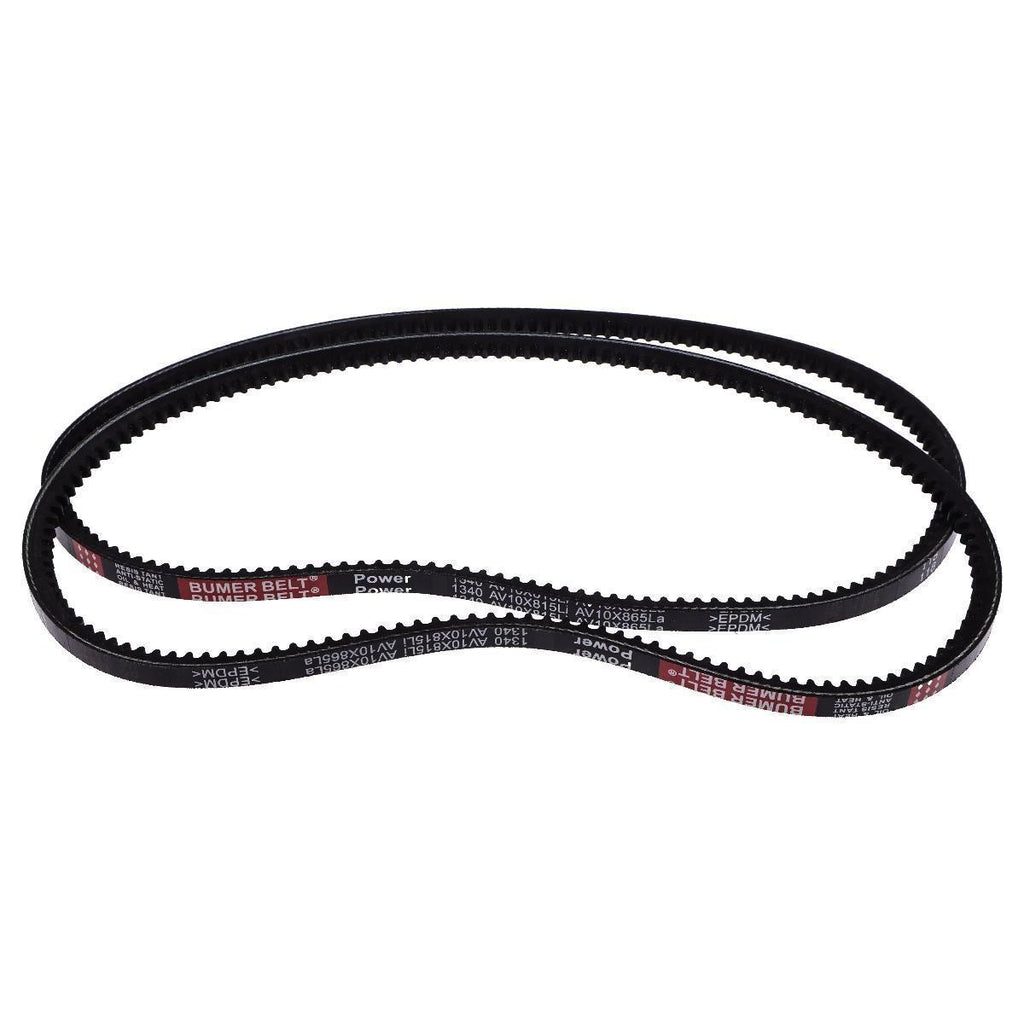 2X Alternator Belt 6686683 for Bobcat MT52 MT55 MT85 Mini Track Loader