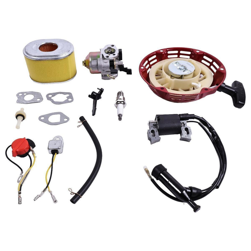 Carburetor Ignition Coil Recoil Starter for Honda GX140 GX160 GX200 5.5HP 6.5HP