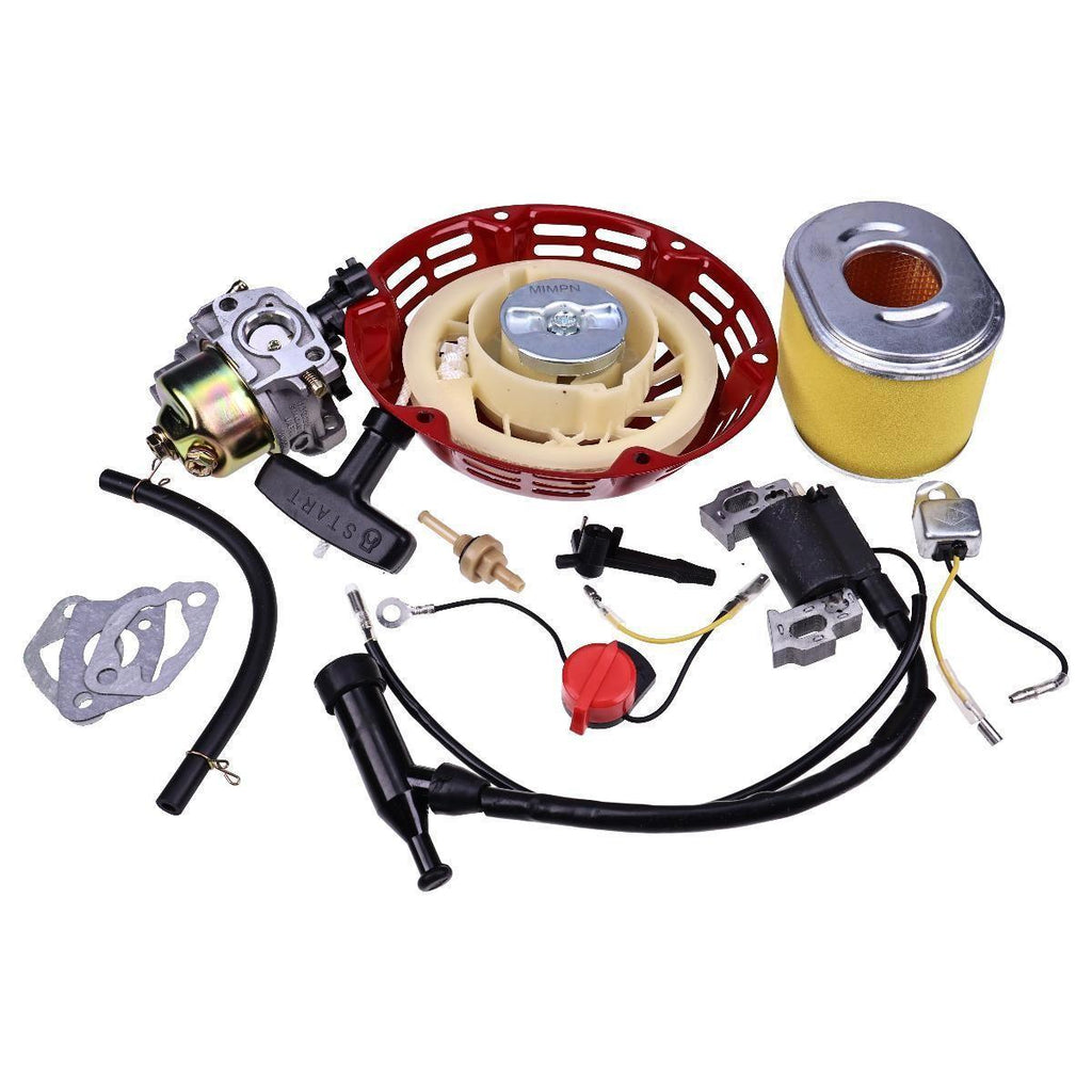 Carburetor Ignition Coil Recoil Starter for Honda GX140 GX160 GX200 5.5HP 6.5HP