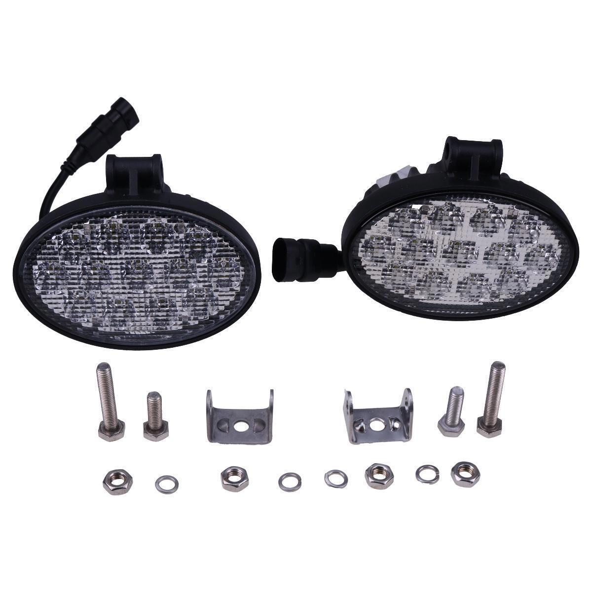 2X 12V to 24V 5.5" Oval 39W Led Floodlamp Work Light for CASE 580N 580SN 590SN