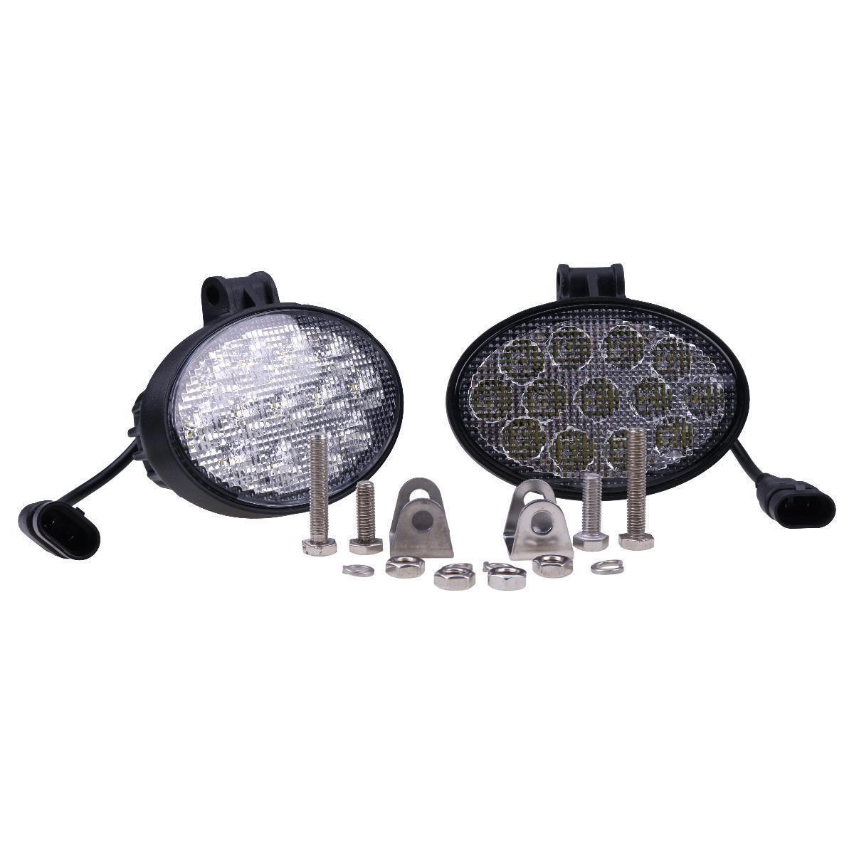 2X 12V to 24V 5.5" Oval 39W Led Floodlamp Work Light for CASE 580N 580SN 590SN