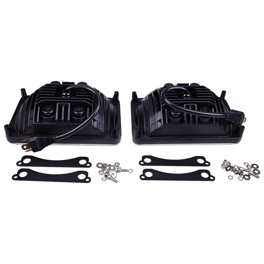 2X LED Headlight AL75338 For John Deere 5220 5510 6010 6110 6210 6300 7400 7610
