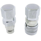 Hydraulic Flat Face Coupler Kit KV14216 AT312470 For John Deere 250 315 326D 17D