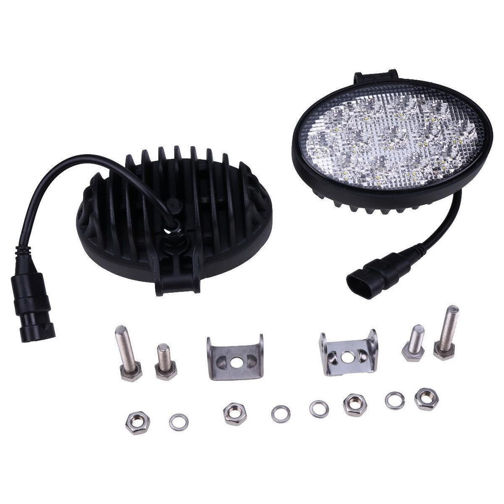 2X 12V-24V 5.5" Oval 39W Led Floodlamp Work Light for Bobcat Toolcat 5600 5610