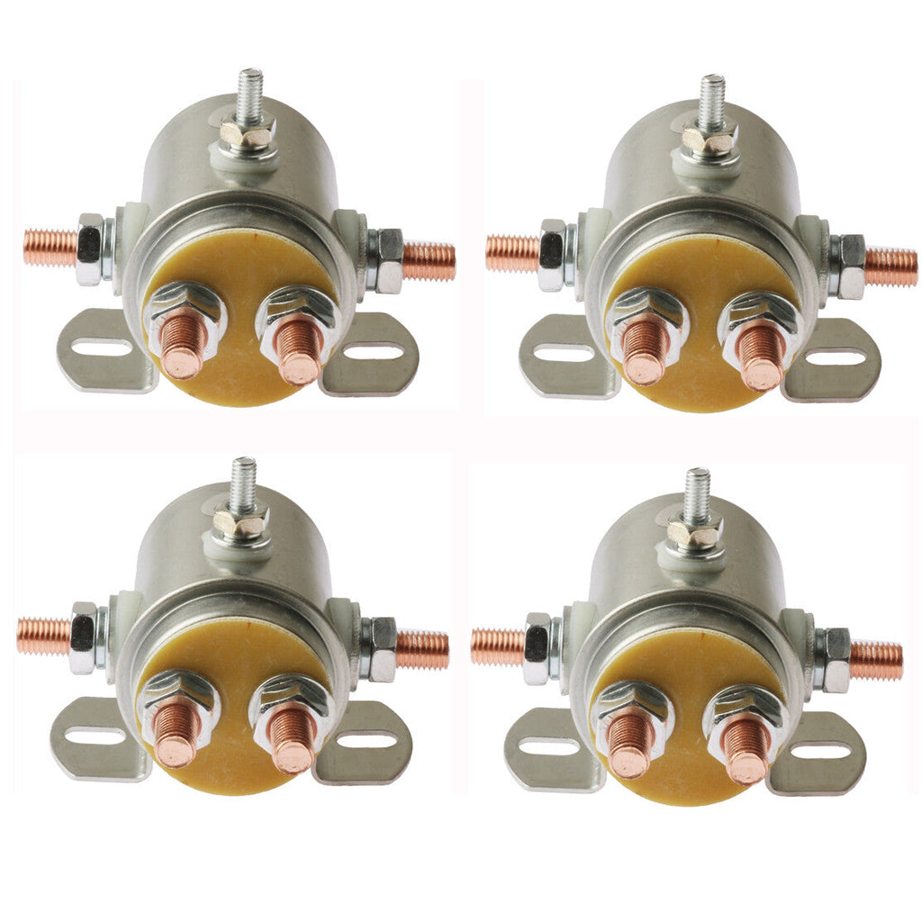 4Pcs Solenoid Relay Switch for Prestolite Ramsey Winch Golf Continuous Duty 12V