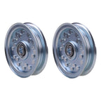 2PC Falt Idler Pulley 033600100 for Bad Boy Dixie Chopper 302244 3/4''
