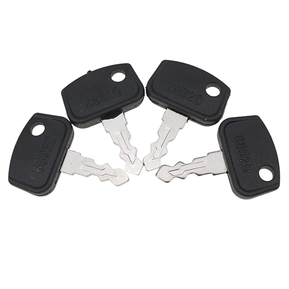 4PCS Ignition Key 68920 4267379M1 For Kubota RTV400 RTV500 RTV900 RTV1140