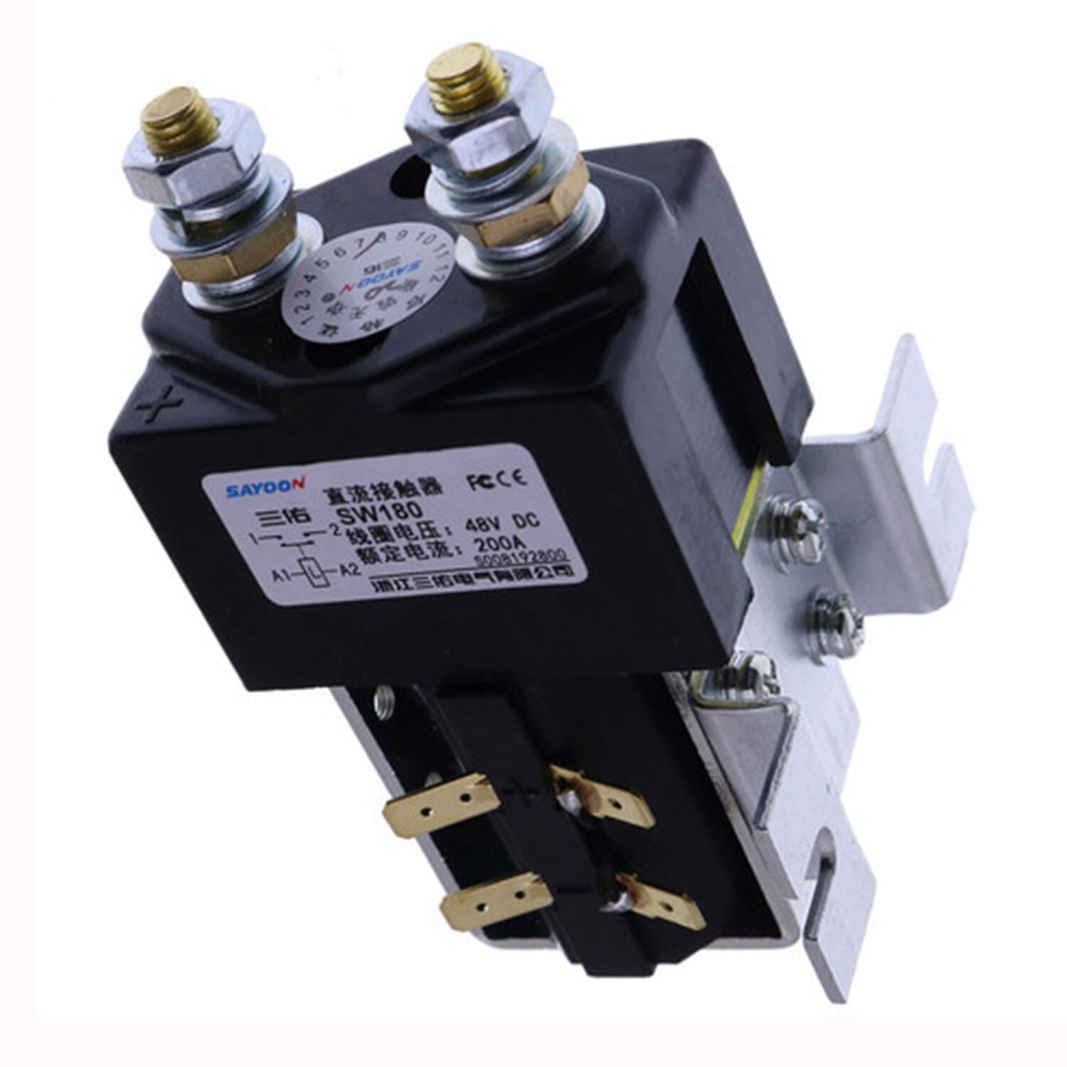 DC Contactor Solenoid 48V 200A for EZGO Club CAR Yamaha Albright GOLF Cart SW180