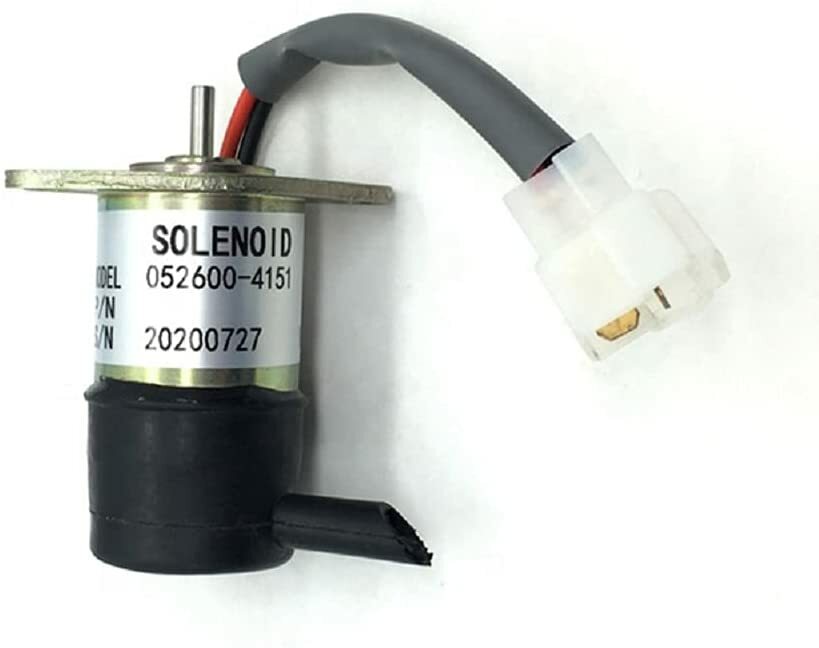 Denso Stop Solenoid 052600-4151 for Kubota Excavator KX41H, KX61-2, KX61-2, KX71