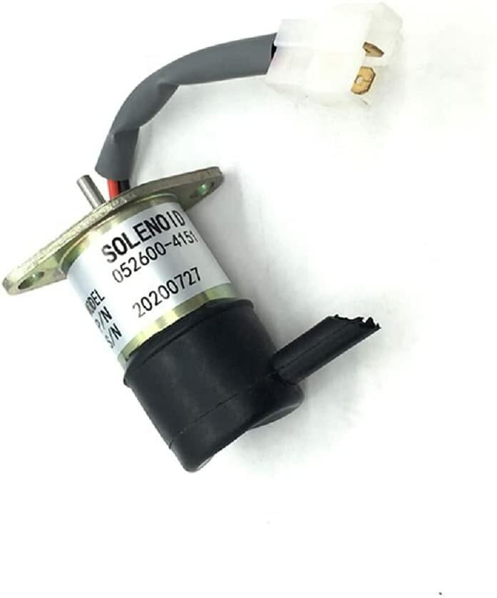 Denso Stop Solenoid 052600-4151 for Kubota Excavator KX41H, KX61-2, KX61-2, KX71