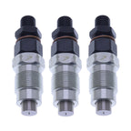 3x Fuel Injectors for Kubota ZD1011 ZD1021 ZD221 ZD321 ZD323 K-008 K008-3 KX41-3