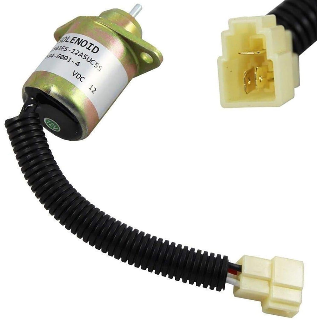 Fuel shutoff solenoid for JLG Lift 7023161 Kubota D905 Engine 12V