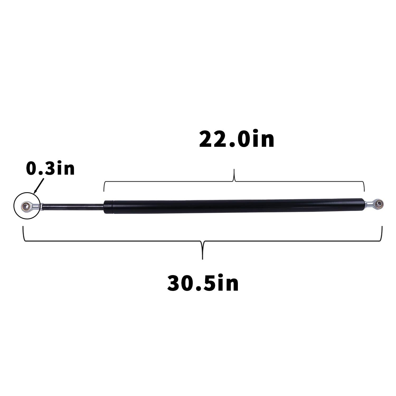 2X Hood Shock for Kenworth T680 Peterbilt 579 Trucks L71-6020 A99608 - L716008