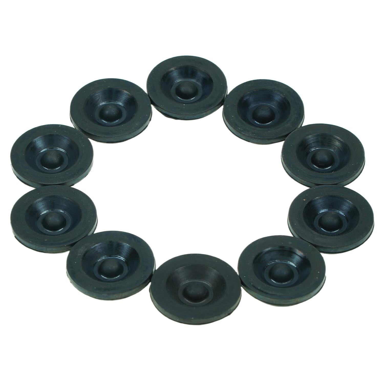 Dexter EZ Lube Trailer Camper Axle Wheel Rubber Grease Plugs Hub Dust Cap 10pcs