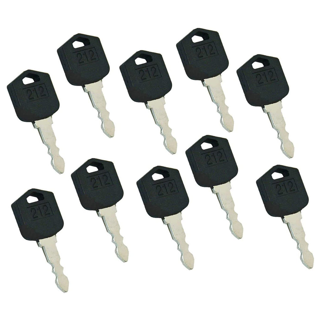 New 10 PCS 212 Ignition Keys D554212 for Doosan Daewoo Forklift D25 D35 G25 G35