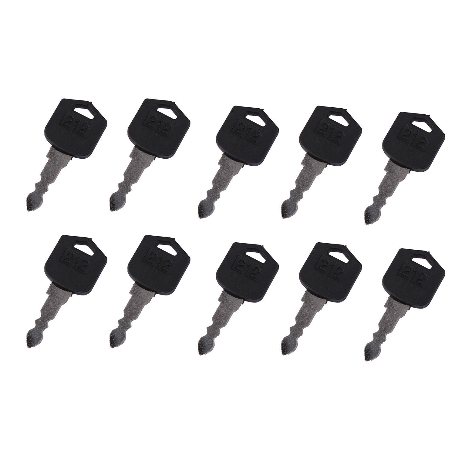 New 10 PCS 212 Ignition Keys D554212 for Doosan Daewoo Forklift D25 D35 G25 G35