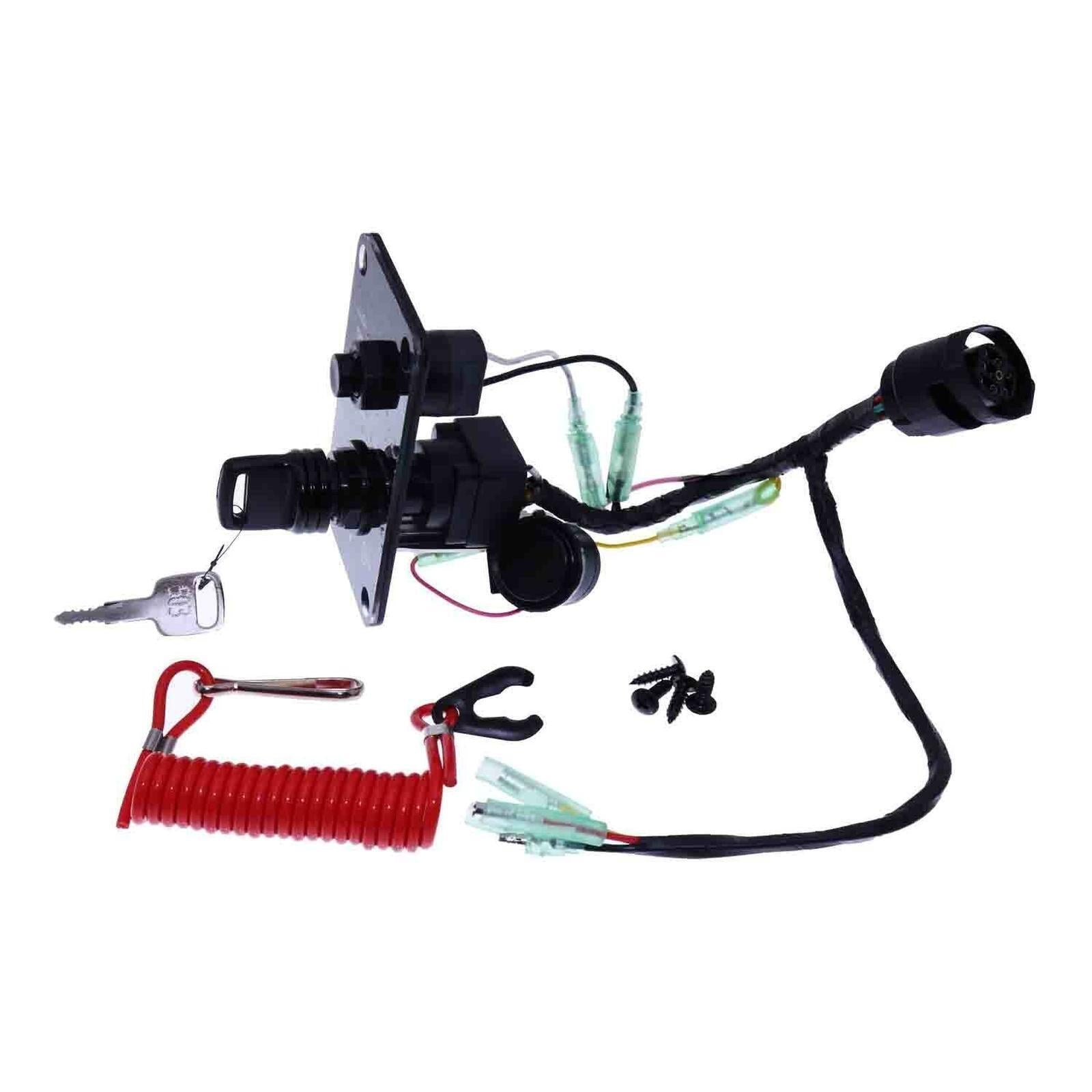 Outboard Single Engine Key Switch Panel Assembly 704-82570-12-00 For Yamaha
