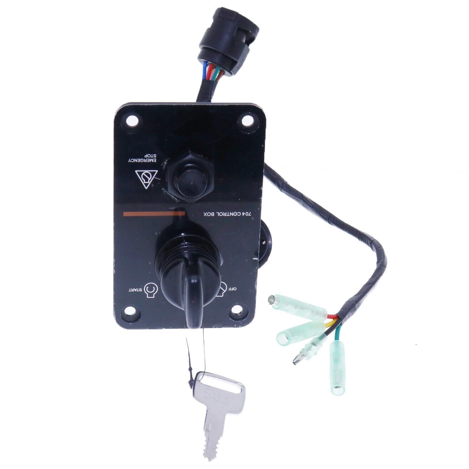 Outboard Single Engine Key Switch Panel Assembly 704-82570-12-00 For Yamaha