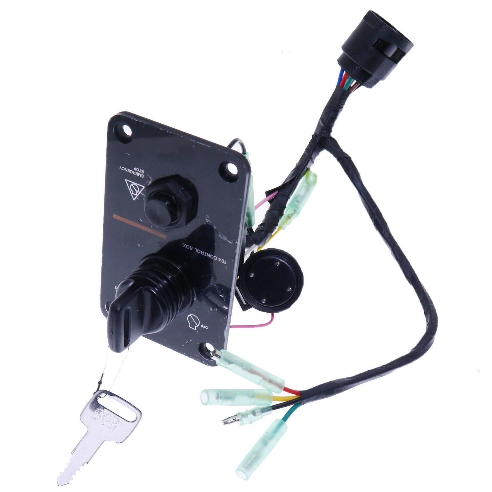 Outboard Single Engine Key Switch Panel Assembly 704-82570-12-00 For Yamaha