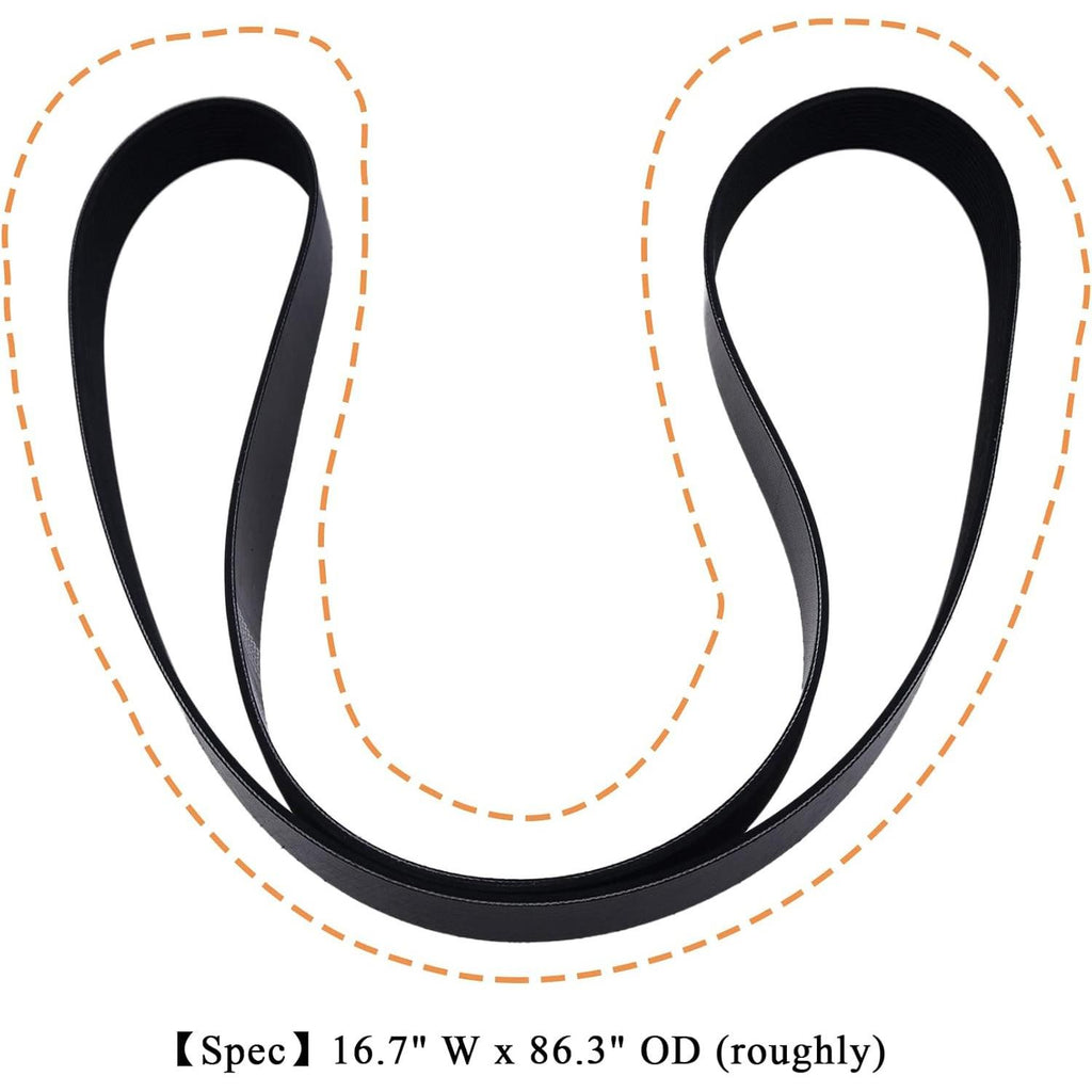 Serpentine Belt for Continental-ContiTech 4120858X 4120860X HD Value 12K858HDV